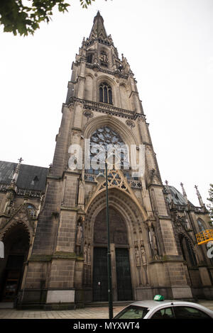 La nouvelle cathédrale Mariendom () à Linz, Autriche. Banque D'Images