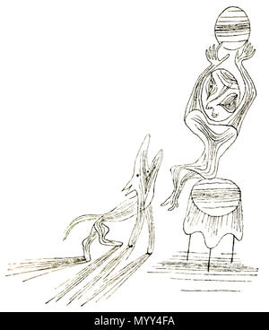 . Anglais : illustration de livre 58 Crevel - Paul Klee, 1930, 02 illust Banque D'Images