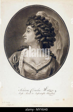 . Anglais : Portrait de l'actrice néerlandaise Johanna Cornelia Wattier (1762-1827) par François Joseph Pfeiffer jr., 1780. . 9 juillet 2008, 09:56:57. François Joseph Pfeiffer jr., 178012 Johanna Cornelia Wattier (1762-1827) F-J porte Pfeiffer Banque D'Images