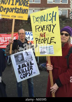 23Rd Ave, Seattle, Washington, USA. 18 janvier, 2016. .Martin Luther King Jr célébration à Seattle : Katya Palladina Crédit/StockimoNews/Alamy Live News Banque D'Images