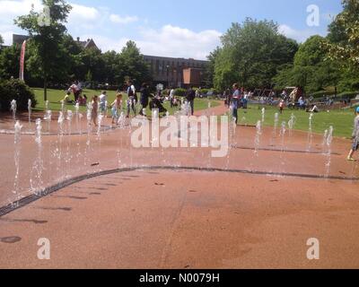 Météo France : un après-midi ensoleillé dans le parc de Windsor. Bachelors Acre, Windsor, Berkshire, Royaume-Uni. Banque D'Images