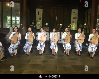 Gusu Qu, Suzhou Shi Sheng, Jiangsu, Chine,. Apr 21, 2017. SuZhou PingTan un des opéras les plus connus en Chine/StockimoNews ddukang : Crédit/Alamy Live News Banque D'Images