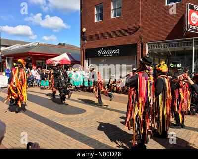 Journée de la danse à Chorley, dans le Lancashire. Une journée ensoleillée pour la journée de festival de danse autour du centre-ville de chorley Banque D'Images