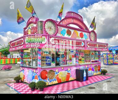 West Allis, Wisconsin, USA, 3 août 2018. Wisconsin State Fair, le 3 août 2018, West Allis, WI, USA, Wisconsin State Fair Park est en plein essor sur le 2e jour de la Foire 2018 DianaJ StockimoNews,/Alamy/crédit : Diana J./StockimoNews/Alamy Live News Banque D'Images