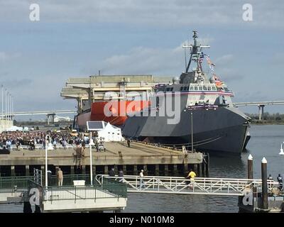 Le port de Charleston, Caroline du Sud, USA. 2 mars 2019. Le dévouement de USS Charleston. Le port de Charleston en Caroline du Sud : Randy Crédit/StockimoNews Cockrill / Alamy Live News Crédit : Randy Cockrill / StockimoNews/Alamy Live News Banque D'Images