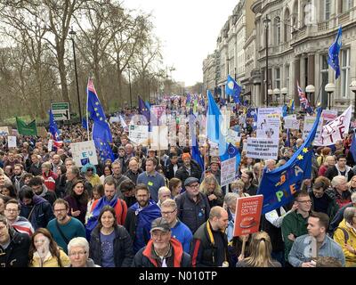 Vote du peuple de mars, Londres, Royaume-Uni, 23 mars 2019 Banque D'Images