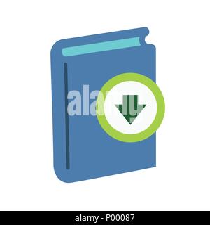 Ebook ou livre blanc LTC W Couvercle et bouton télécharger pour libre téléchargement numérique - Appel à l'action Marketing Illustration de Vecteur