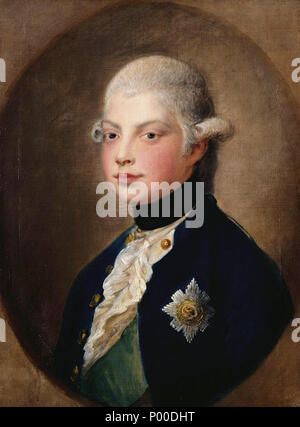 . English : William IV, agé de 17 ans . Le prince William, futur duc de Clarence (1765-1837) . 19 septembre 1782 Prince William - Gainsborough, 1782 Banque D'Images