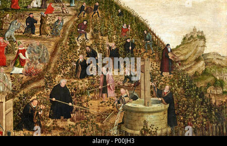 . Anglais : Lucas Cranach : la vigne du Seigneur / épitaphe pour Paul Eber, Stadtkirche Wittenberg, détail . circa 1573/74. Lucas Cranach le jeune (1515-1586) Allemand Description peintre, graveur et homme politique date de naissance/décès 4 octobre 1515 au 25 janvier 1586 Lieu de naissance/décès Lutherstadt Wittenberg Lutherstadt Wittenberg Renaissance Période de travail lieu de travail Lutherstadt Wittenberg contrôle d'autorité : Q170339 : VIAF ?24706489 ISNI : ?0000 0001 2277 5534 ULAN : ?500017755 RCAC : ?n80131754 : WGA ?CRANACH, Lucas le jeune Paul 81 WorldCat-eber-04 Banque D'Images