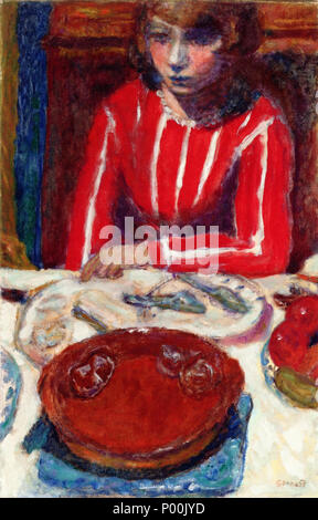 . Русский : la peinture de Pierre Bonnard . avant 1947. Pierre Bonnard Pierre Bonnard 83 Femme à la Table Banque D'Images