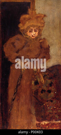 . Русский : la peinture de Pierre Bonnard . avant 1947. Pierre Bonnard Pierre Bonnard 83 Femme en marron Banque D'Images