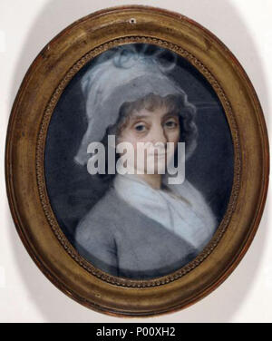 . English : Portrait de madame Rosalie Jullien. Dessin (pastel et fusain). Paris, musée Carnavalet . 2 janvier 1810. 89 anonyme Rosalie Jullien Banque D'Images