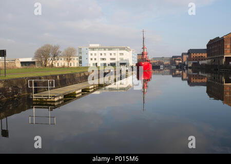 Le Gloucester Gloucester Docks sur Canal et la netteté Banque D'Images