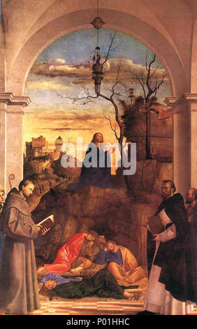 . Anglais : le Christ priant dans le jardin . 15167 Christ priant dans le jardin Banque D'Images