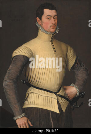 Disciple de Antonis Mor, Portrait d'un jeune homme, , 1558, huile sur panneau, Samuel H. Kress Collection 18 Portrait d'un jeune homme UN23455 Banque D'Images
