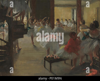 Hilaire-Germain-Edgar Degas (Français, 1834 - 1917 ), la classe de danse, ch. 1873, huile sur toile, Corcoran Collection (William A. Clark Collection) 2014.79.710 23 La classe de danse UN33234 Banque D'Images