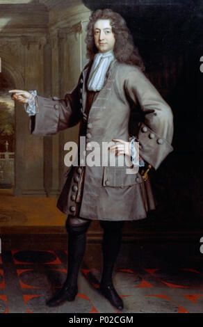 . Portrait de William Cowper, comte Cowper (ca.1665-1723) . 18e siècle 17 LordChancellorWilliamCowper Banque D'Images