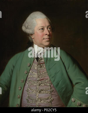 . Anglais : Portrait de Edward Holden Cruttenden (1720-1771), directeur de l'East India Company 1765-71 . vers 1760 18 Sir Joshua Reynolds - Portrait de Edward Holden Cruttenden, Directeur de l'East India Company Banque D'Images