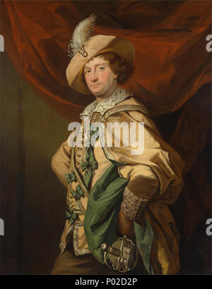 . Henry Woodward comme Petruchio dans Catherine et Petruchio, une version par Garrick de 'La Mégère Apprivoisée' . Entre 1773 et 1774 18 Benjamin van der Gucht - Henry Woodward comme Petruchio dans Catherine et Petruchio, une version par Garrick de "l'apprivoisement de la S... - Google Art Project Banque D'Images