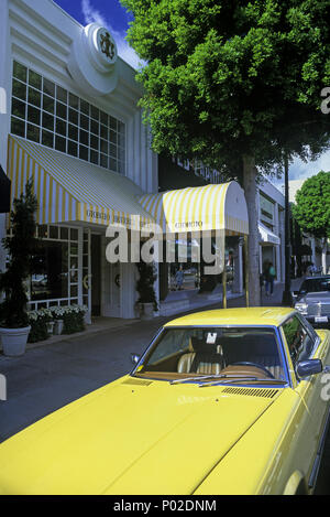 Historique 1992 RODEO DRIVE BEVERLY HILLS LOS ANGELES CALIFORNIA USA Banque D'Images