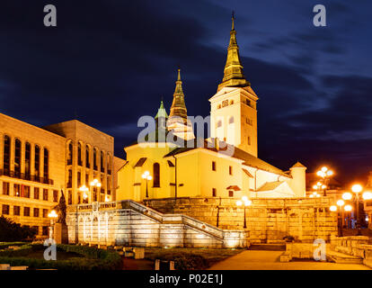 La Cathédrale Holy Trinity à Zilina, Slovaquie Banque D'Images