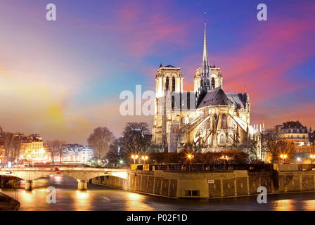 Notre Dame de Paris, France Banque D'Images