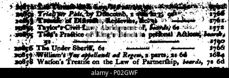 . Anglais : fleuron de livre : un catalogue de rare, splendide, et livres précieux, dans chaque direction générale de la littérature courtoise ; y compris l'ensemble de bibliothèques de la Rev. Harvey, La Fayette ... aussi du Révérend Henry Putman, ... La vente débutera le 19 février, 1798, par John White, ... 31 Un catalogue de rare, splendide, et livres précieux, dans chaque direction générale de la littérature courtoise ; y compris l'ensemble de bibliothèques de la Rev Fleuron T061374-6 Banque D'Images