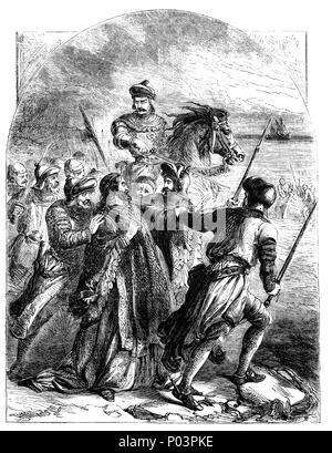 La période appelée la "tyrannie" de Richard II a commencé quand le roi avait le duc de Gloucester arrêté en juillet 1397. Richard's motivation n'était pas tout à fait clair - bien qu'il a suggéré qu'un complot était prévu contre le roi. Il est plus probable que Richard avait simplement venir à se sentir assez fort pour représailles contre lui pour son rôle dans les événements de 1386-88. Gloucester fut retenu prisonnier par le comte de Nottingham à Calais en attendant son procès, mais il est probable que le roi avait ordonné d'être tués pour éviter la honte de l'exécution d'un prince du sang. Banque D'Images