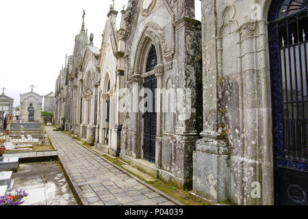 Par cimetières Convento de Santo Antonio Igreja, Caminha, Portugal. Banque D'Images