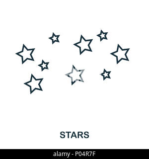 Icône de l'étoile. Icône de style plat design. L'ASSURANCE-CHÔMAGE. Illustration de l'icône de stars. Les pictogrammes isolé sur blanc. Prêt à utiliser dans la conception de sites web, applications, logiciel, imprimer. Banque D'Images