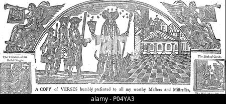 . Anglais : Fleuron du livre : une copie de versets présentés humblement à tous mes maîtres et maîtresses, digne dans la paroisse de Christ-Church, dans le comté de Surry, par Edward Heddington, chasseur et cryer. 73 Une copie de versets présentés humblement à tous mes maîtres dignes des maîtresses et Fleuron N015647-3 Banque D'Images
