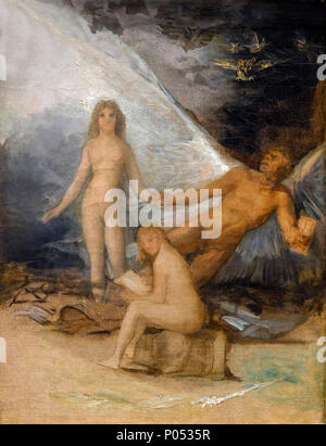 Le temps, la vérité et l'histoire, Francisco Goya, vers 1800, Musée des beaux-arts de Boston, Mass., USA, Amérique du Nord