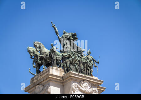 Monument de l'indépendance du Brésil du Parc de l'indépendance (Parque da Independência) à Ipiranga - Sao Paulo, Brésil Banque D'Images