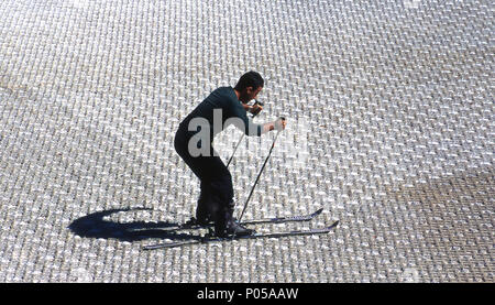 Personne, piste de ski, Sao Roque, Sao Paulo, Brésil Banque D'Images