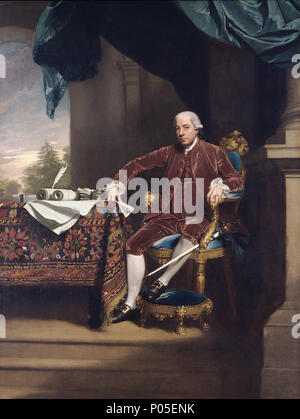 Henry Laurens (1724 - 1792) *huile sur toile 137,5 x 103 cm **signé l.r. : J.S. Copley R. A. pinx 1782 18 Henry Laurens 1782 John Singleton Copley Banque D'Images