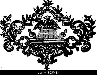 . Anglais : fleuron de livre : un discours de poissons et les étangs. Fait par une personne d'honneur. 92 Un discours de poissons et les étangs. Fait par une personne d'honneur. Fleuron T071363-12 Banque D'Images