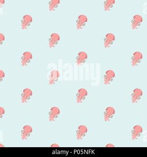 Octopus transparente motif. Illustration de Vecteur