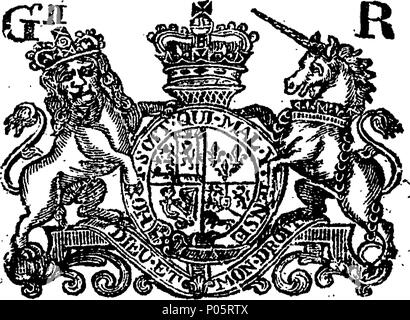 . Anglais : Fleuron du livre : une forme de prière et d'action de grâce à Dieu tout-puissant ; pour être utilisés dans toutes les églises et chapelles de l'Angleterre, le Dominion du Pays de Galles et de la ville de Skegness, sur Thrsday [sic] le neuvième jour du mois d'octobre prochain, étant le jour fixé par proclamation pour une action de grâce à Dieu tout-puissant ; pour la répression de la rébellion, et la fin de l'unatural délivrance de ces royaumes, depuis les calamités d'une guerre intestine par Sa Majesté commande spéciale, 99 une forme de prière et d'action de grâce à Dieu tout-puissant ; pour être utilisés dans toutes les églises et chapelles de France Fl Banque D'Images