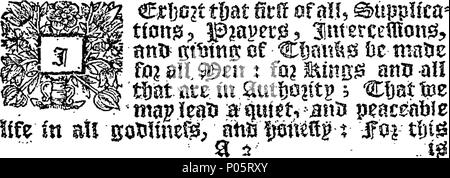. Anglais : Fleuron du livre : une forme de prière avec des actions de grâces à Dieu tout-puissant ; pour être utilisés dans toutes les églises et chapelles dans ce domaine, chaque année, dès le huitième jour de mars : étant le jour où Sa Majesté a commencé son règne heureux. Par Ses Majestés de la commande. 99 Une forme de prière avec des actions de grâces à Dieu tout-puissant ; pour être utilisés dans toutes les églises et chapelles dans ce domaine Fleuron T080028-3 Banque D'Images
