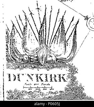 . Anglais : Fleuron du livre : une description et historique des lieux, compte aujourd'hui le théâtre de la guerre dans les Pays-Bas, ... Orné d'un frontispice, et les plans de ces endroits les plus remarquables de leurs fortifications. Par Philip Astley, ... 81 Une description et historique Fleuron N008510-6 Banque D'Images
