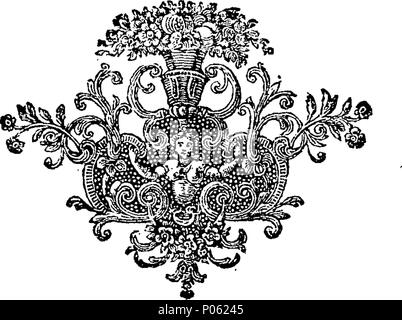. Anglais : Fleuron du livre : une description de la première découverte de la ville d'Héraclée antient, près de Portici, palais d'un pays appartenant au Roi des Deux-Siciles. En deux parties. Partie I. contenant un compte de la fondation d'Héraclée, accompagnée d'une description de ce fatal éruption du Vésuve, par laquelle il a été détruit. La partie II. Contenant un curieux compte des découvertes qui ont été faites dans les années 1689 et 1711, et ceux d'une date ultérieure, ce qui donne une description complète du Grand Théâtre, des temples, des inscriptions, des statues, des colonnes, des lampes, des urnes, des bateaux de verre Banque D'Images