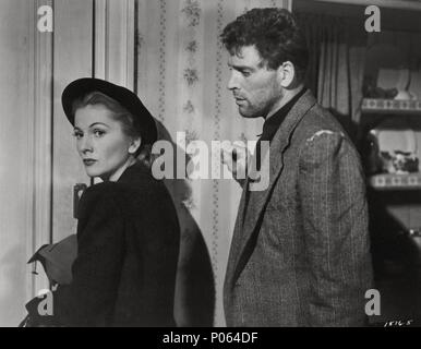 Titre original : KISS LE SANG SUR MES MAINS. Titre en anglais : KISS LE SANG SUR MES MAINS. Film Réalisateur : Norman Foster. Année : 1948. Stars : JOAN FONTAINE ; Burt Lancaster. Credit : UNIVERSAL INTERNATIONAL / Album Banque D'Images