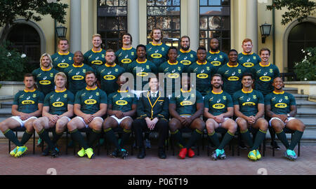 Johannesburg, Afrique du Sud. 8 juin, 2018. L'équipe d'Afrique du Sud à jouer l'Angleterre pendant l'équipe d'Afrique du Sud Springbok photo, Tsogo Sun Montecasino Johannesburg Hôtel : Action Crédit Plus Sport/Alamy Live News Banque D'Images