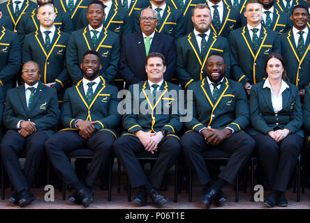 Johannesburg, Afrique du Sud. 8 juin 2018. Au cours de la photo de l'équipe d'Afrique du Sud Springbok, Tsogo Sun Montecasino Johannesburg Hôtel : Action Crédit Plus Sport/Alamy Live News Banque D'Images