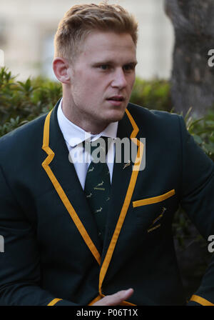 Johannesburg, Afrique du Sud. 8 juin, 2018. Dan du Preez (Afrique du Sud) au cours de l'équipe d'Afrique du Sud Springbok photo, Tsogo Sun Montecasino Johannesburg Hôtel : Action Crédit Plus Sport/Alamy Live News Banque D'Images