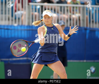 Londres, Royaume-Uni, le 9 juin 2018. Harriet Dart de Grande-Bretagne au cours de Fuzion 100 Trophée Surbiton, le 9 juin, 2018 à Londres, Angleterre Crédit : Tom Smeeth/Alamy Live News Crédit : Tom Smeeth/Alamy Live News Banque D'Images