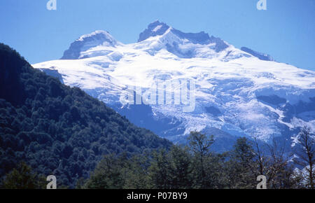 Parc National Nahuel Huapi, Cerro Tronador, Argentine 1997 Banque D'Images