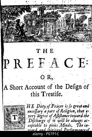 . Anglais : fleuron de livre : un guide pour la prière. Ou, un compte gratuit et rationnelle du don, de la grâce et de l'esprit de prière ; avec langage directions comment chaque chrétien peut les atteindre. Par I. Watts. 112 Un guide pour la prière Fleuron T081669-1 Banque D'Images