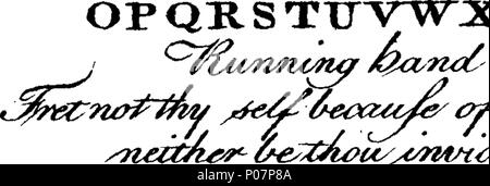 . Anglais : fleuron de livre : un guide pour la langue anglaise : en deux parties. Le premier, bon pour les débutants, qui fais une méthode simple et naturelle, de se prononcer et d'exprimer à la fois des mots et des noms propres ; où un soin particulier est dû remarquer l'accent, pour prévenir Vitious la prononciation. La deuxième pour tels que certains sont avancés à maturité de jugement, contenant des observations sur les sons des lettres et Diphtongues ; Règles pour la véritable répartition des syllabes, et l'utilisation de capitales, s'arrête et Marque : avec des grandes tables des abréviations et Distinctions de paroles ; et plusieurs alphabets de Copi Banque D'Images