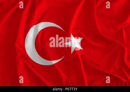 Drapeau de la Turquie Historique Banque D'Images